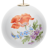 Baumschmuck Kugel Feuermohn, Ø 5 cm | Meissen Zweigschmuck Kugel Kollektion