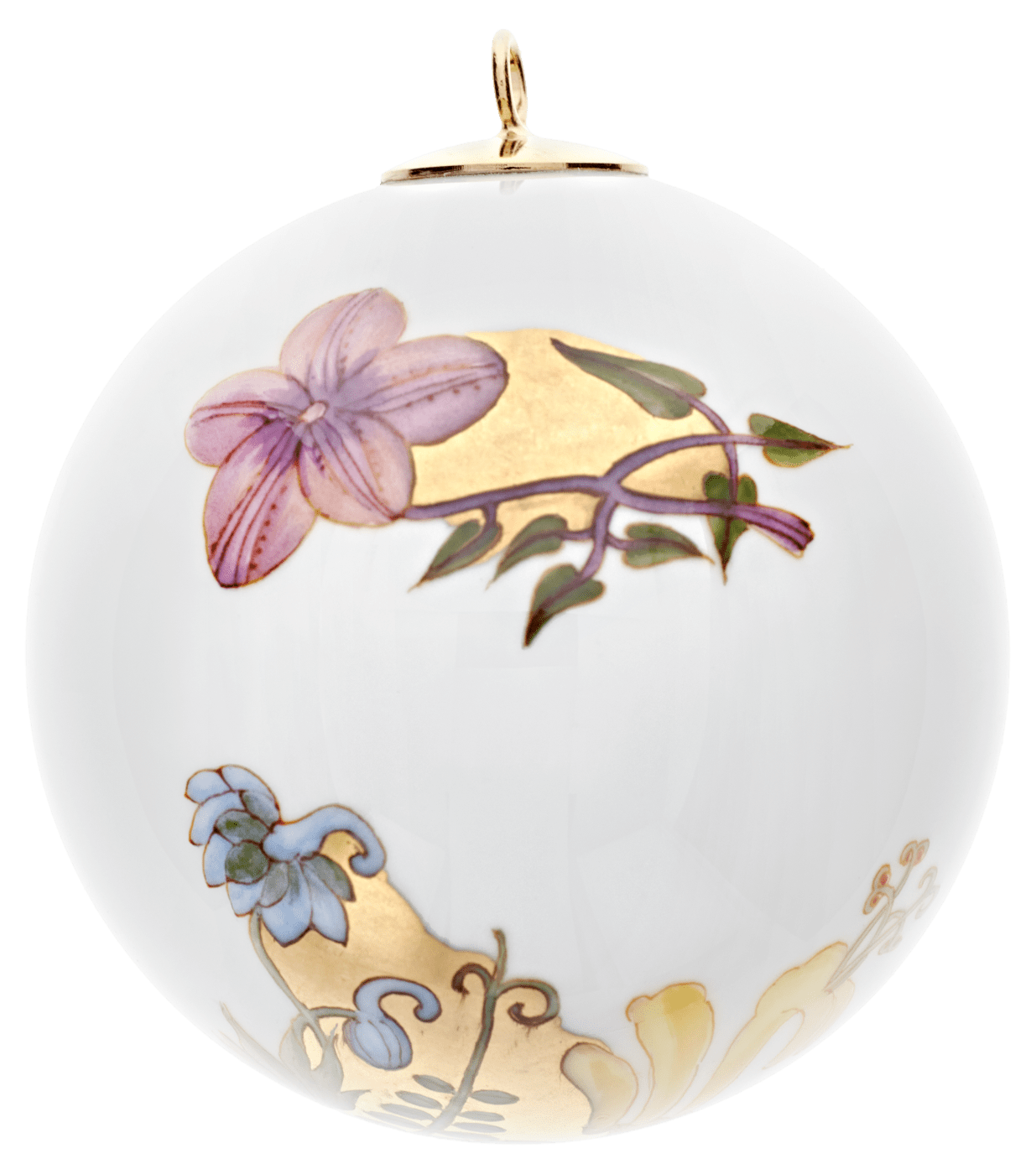 Baumschmuck Kugel, Florale Ranke, Ø 5 cm | Meissen Zweigschmuck Kugel Kollektion 704801 - 55m09 - Meissen Weimar
