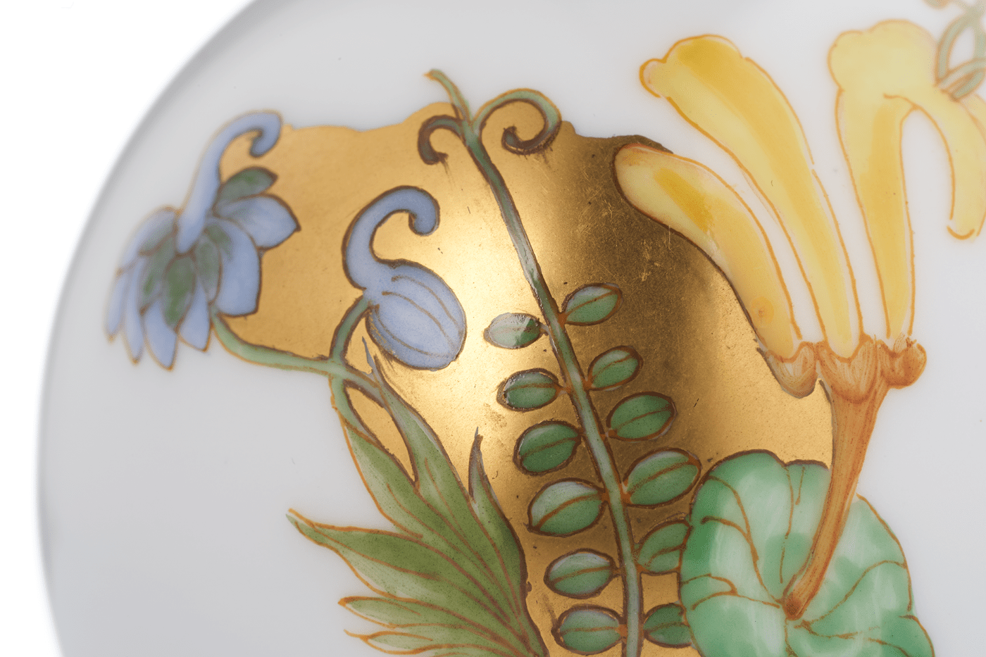 Baumschmuck Kugel, Florale Ranke, Ø 5 cm | Meissen Zweigschmuck Kugel Kollektion 704801 - 55m09 - Meissen Weimar