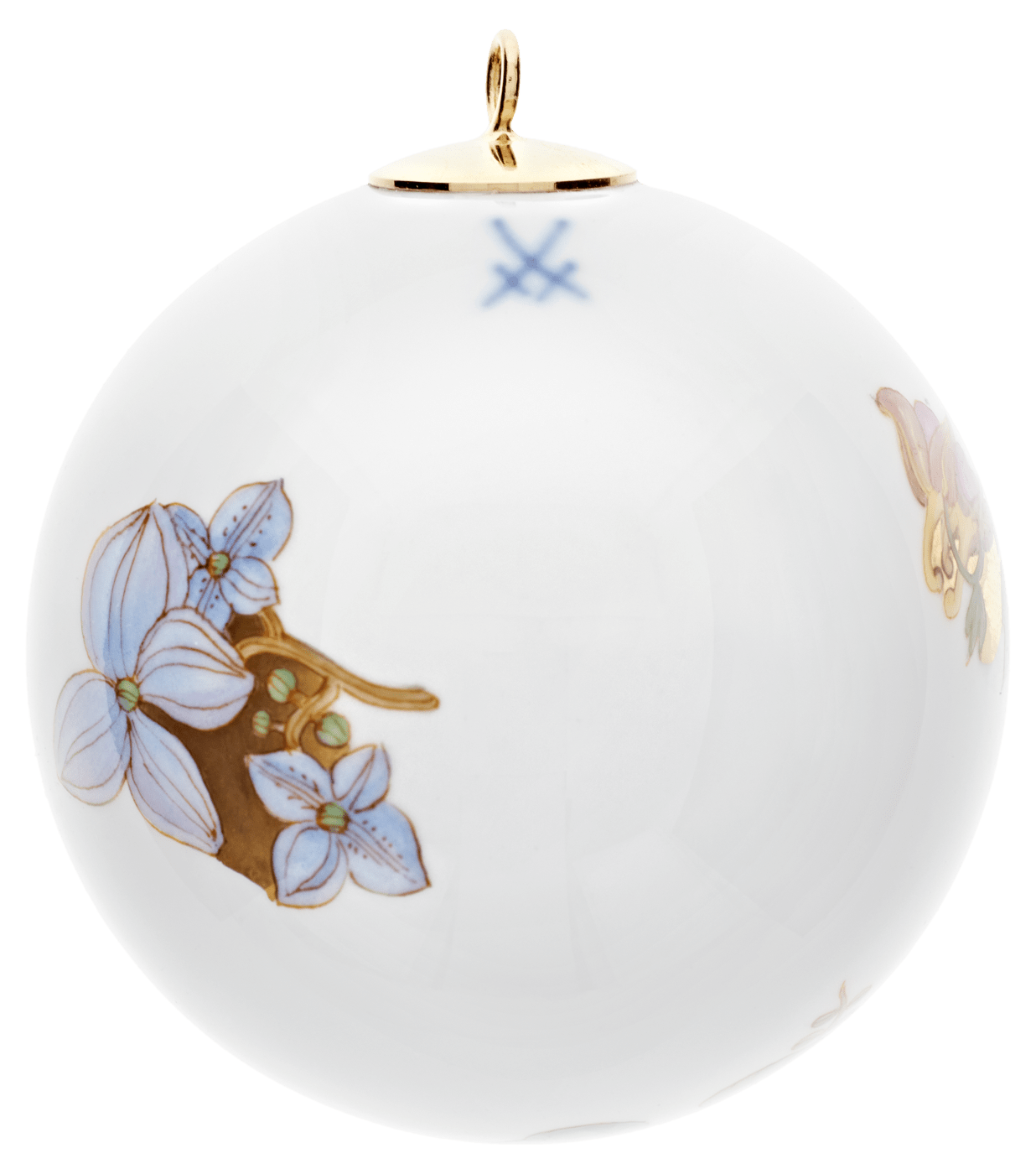 Baumschmuck Kugel, Florale Ranke, Ø 5 cm | Meissen Zweigschmuck Kugel Kollektion 704801 - 55m09 - Meissen Weimar