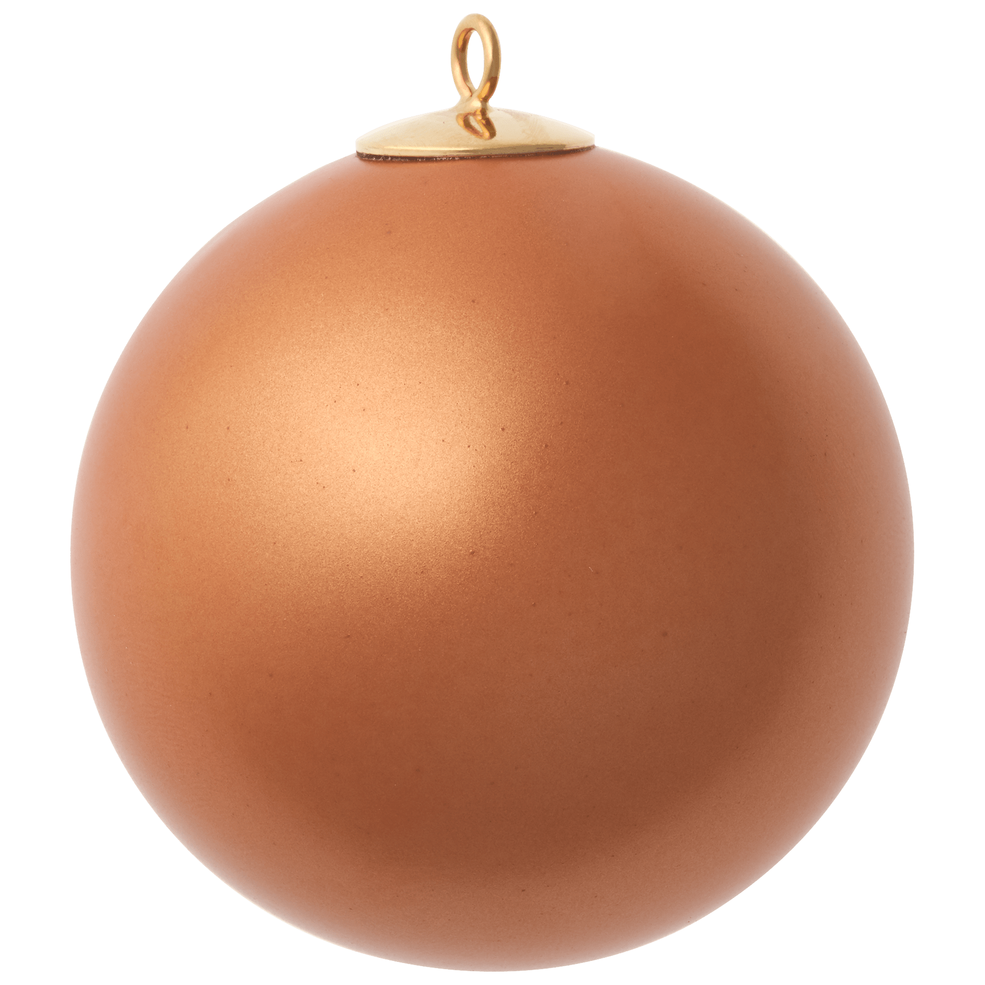 Baumschmuck Kugel, kupferfarben glasiert, Markenzeichen Meissen, mattweiß, Ø 5 cm | Meissen Weihnachtskollektion 77A060 - 55M09 - Meissen Weimar