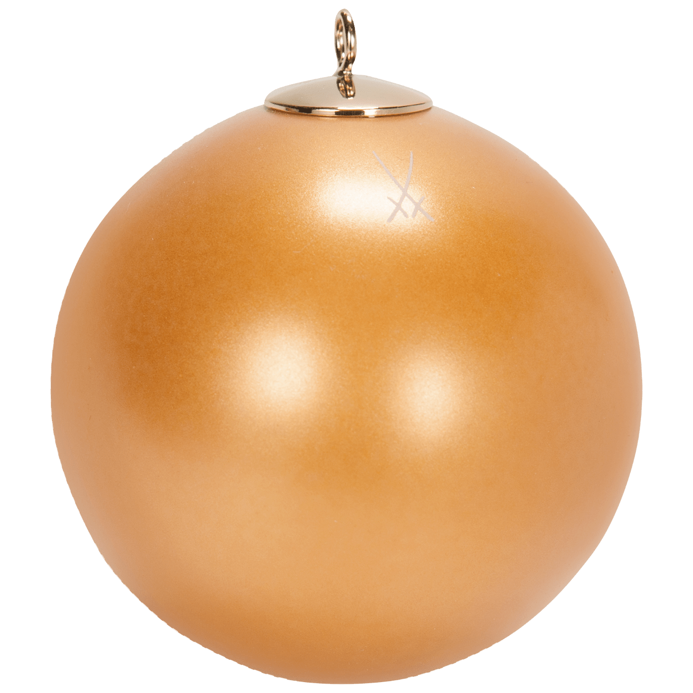 Baumschmuck Kugel kupfergoldfarben matt Ø 5 cm | Meissen Kollektion Markenzeichen 77a061 - 55m09 - Meissen Weimar