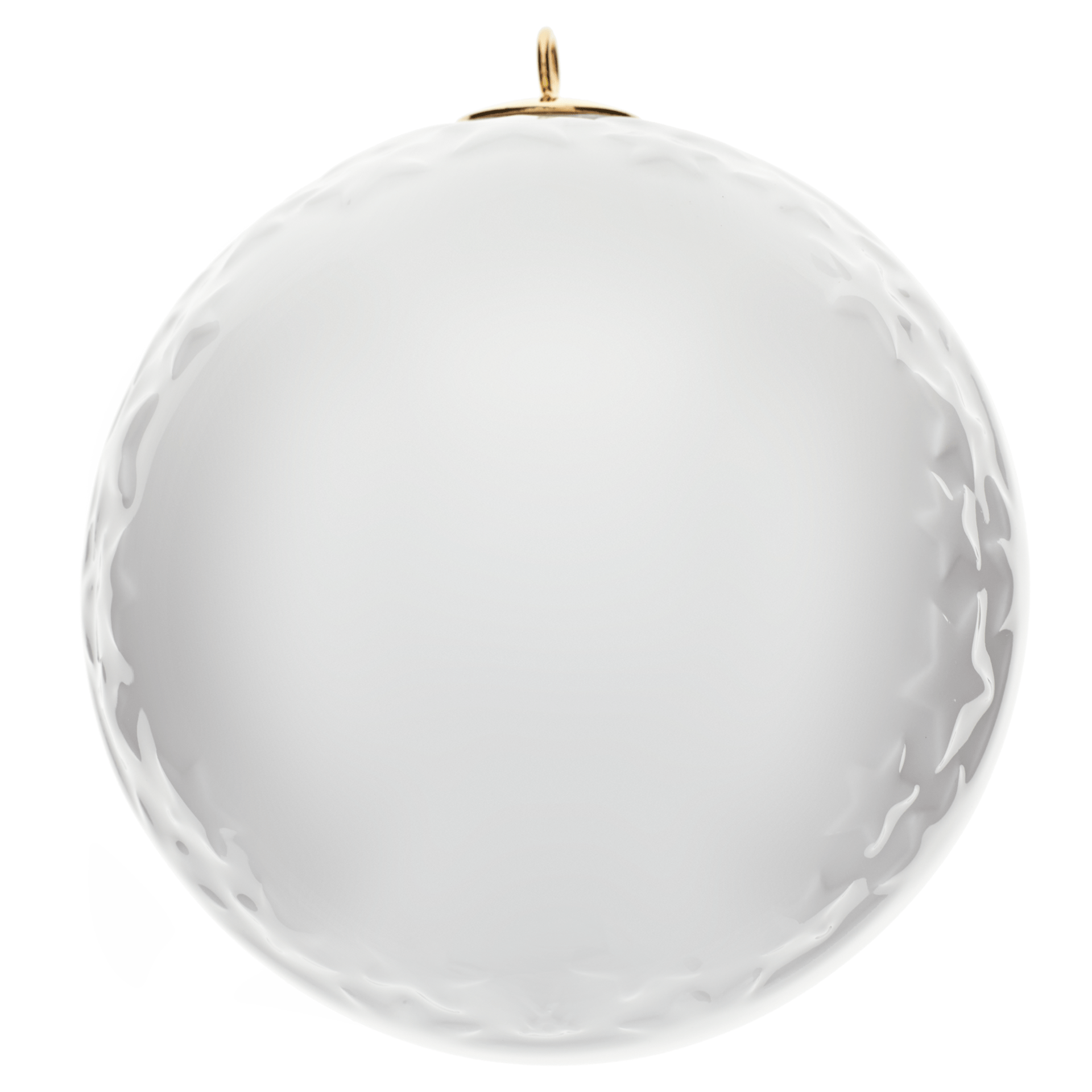 Baumschmuck Kugel Reliefsterne, Weiß, Ø 7 cm | Meissen Weihnachtskollektion 000001 - 55M39 - Meissen Weimar