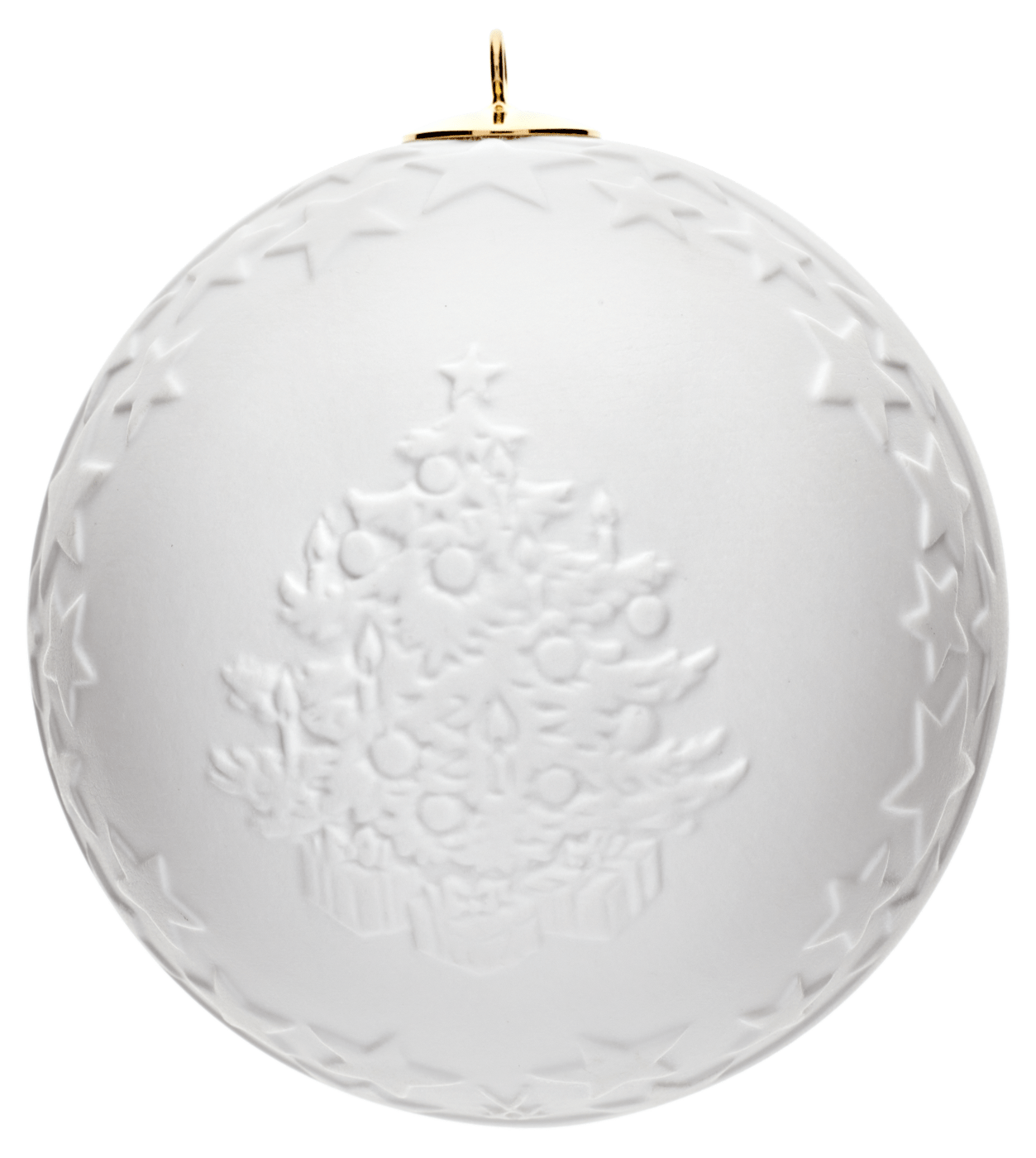 Baumschmuck Kugel Weiß, Ø 7 cm | Meissen Zweigschmuck Kugel Kollektion 001001 - 55m29 - Meissen Weimar