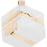 Baumschmuck Päckchen-Anhänger Weiß Gold L 4,3 cm | Meissen Zweigschmuck Weihnachtskollektion