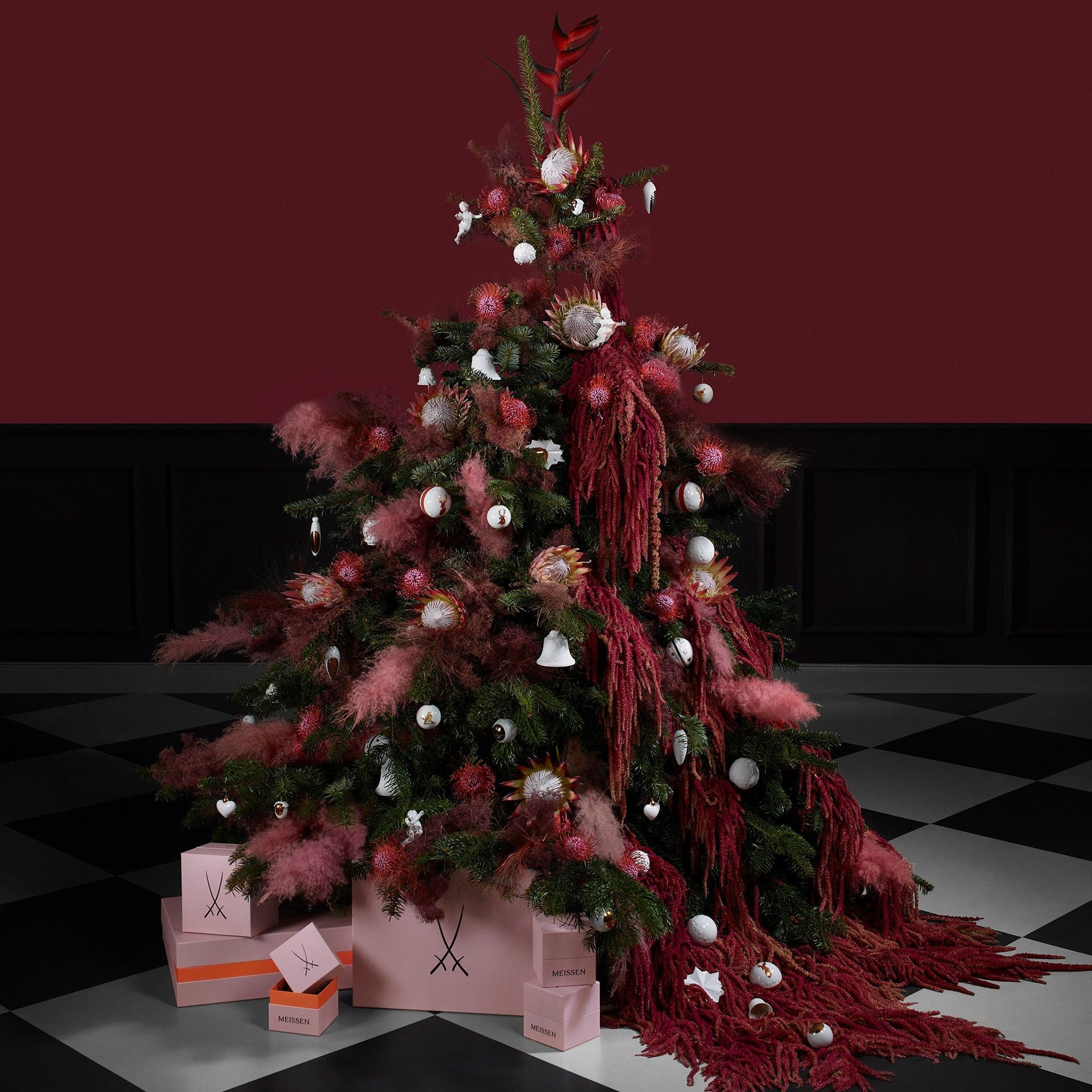 Baumschmuck, Schutzengel, Weiß, H 4,7 cm | Meissen Weihnachtsschmuck 000001 - 83M20 - Meissen Weimar