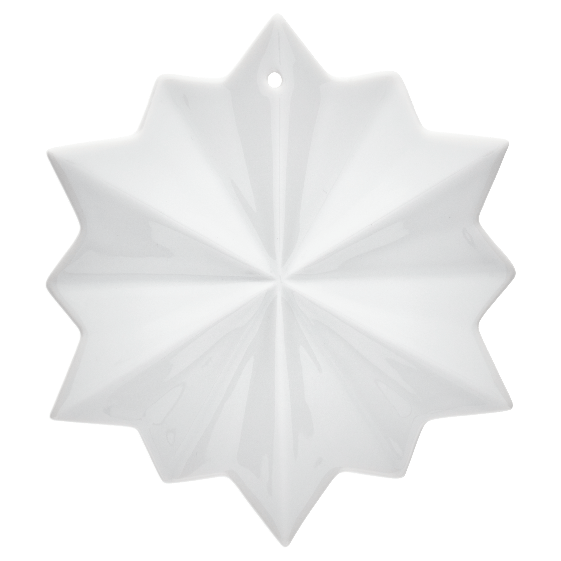 Baumschmuck Weihnachtsstern, Weiß, H 10 cm | Meissen Weihnachtsstern 000001 - 55182 - Meissen Weimar