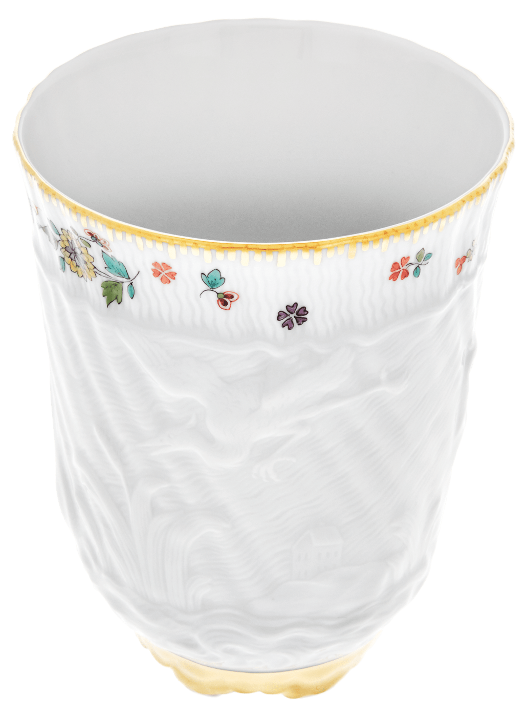 Becher Indische Blumenzweige Ø 7,5 cm | Meissen Schwanendessin 397152 - 55401 - Meissen Weimar