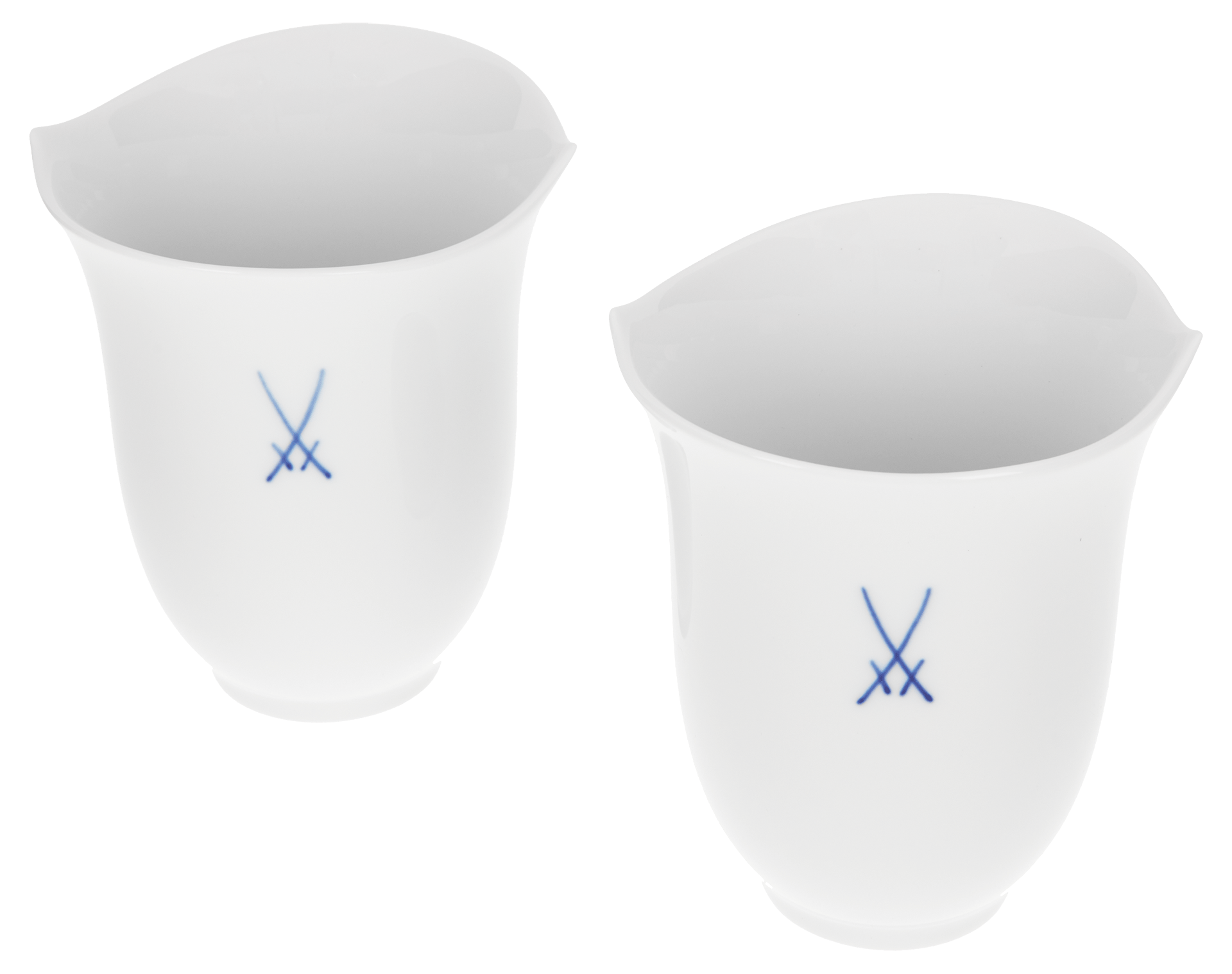 Becher - Set Markenzeichen Meissen, 2 - teilig | Meissen Wellenspiel Pur 825001 - c5515 - Meissen Weimar