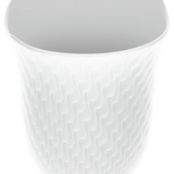 Becher, Weiß, H 10,5 cm, V 0,25 l | Meissen Wellenspiel Relief