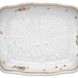 Beilagenschale Indische Blumenzweige L 32 cm | Meissen Schwanendessin