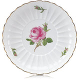 Beilagenschale, mittel, Rose mitte, bunt, Goldrand, Ø 20 cm | Meissen Neuer Ausschnitt