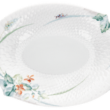 Beilagenschale, Waldflora, L 21,5 cm | Meissen Wellenspiel Relief