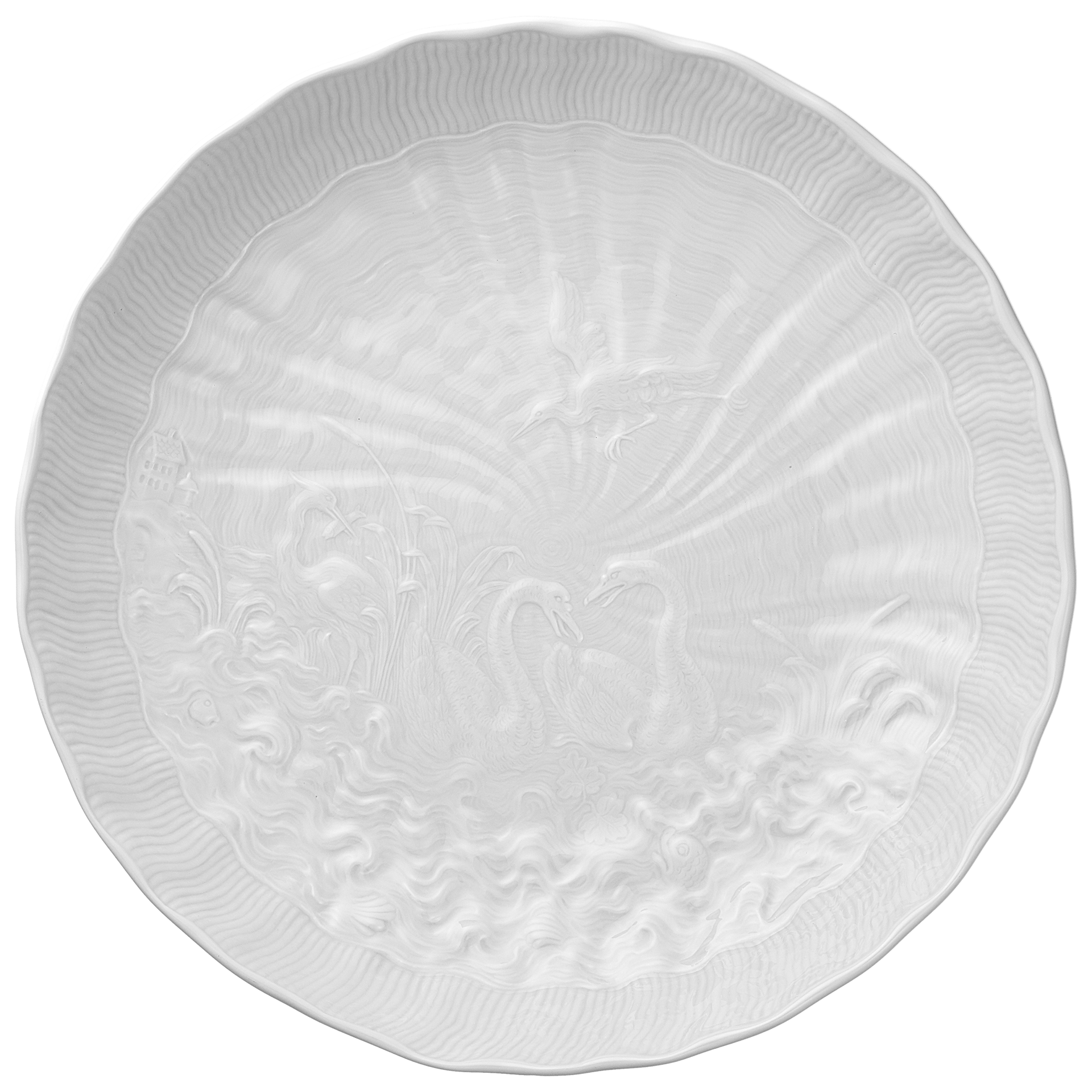 Beilagenschale Weiß Ø 21,5 cm | Meissen Schwanendessin 000001 - 05420 - Meissen Weimar