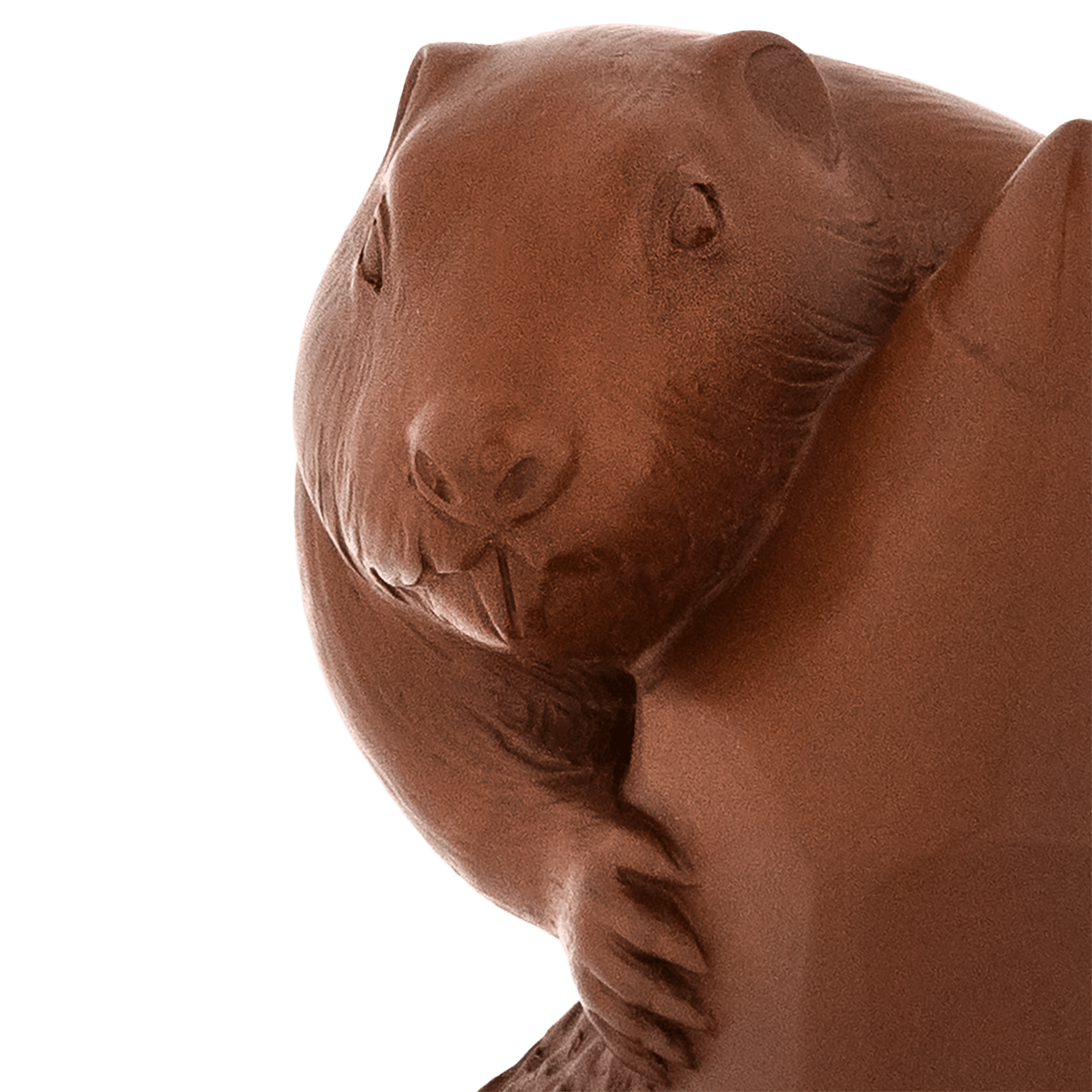 Biber "Spitzer", H 9 cm | Meissen Figuren Böttgersteinzeug 000002-86519 - Meissen Weimar