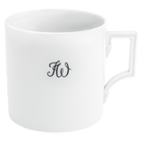 Big Mug, Monogramm, 2 Buchstaben, schwarz, V 0,5 l | Meissen Geschenke Individuell