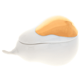 Birnendose Weiß Goldpunkt L 10 cm | Meissen Dosen Kollektion "Orangerie"