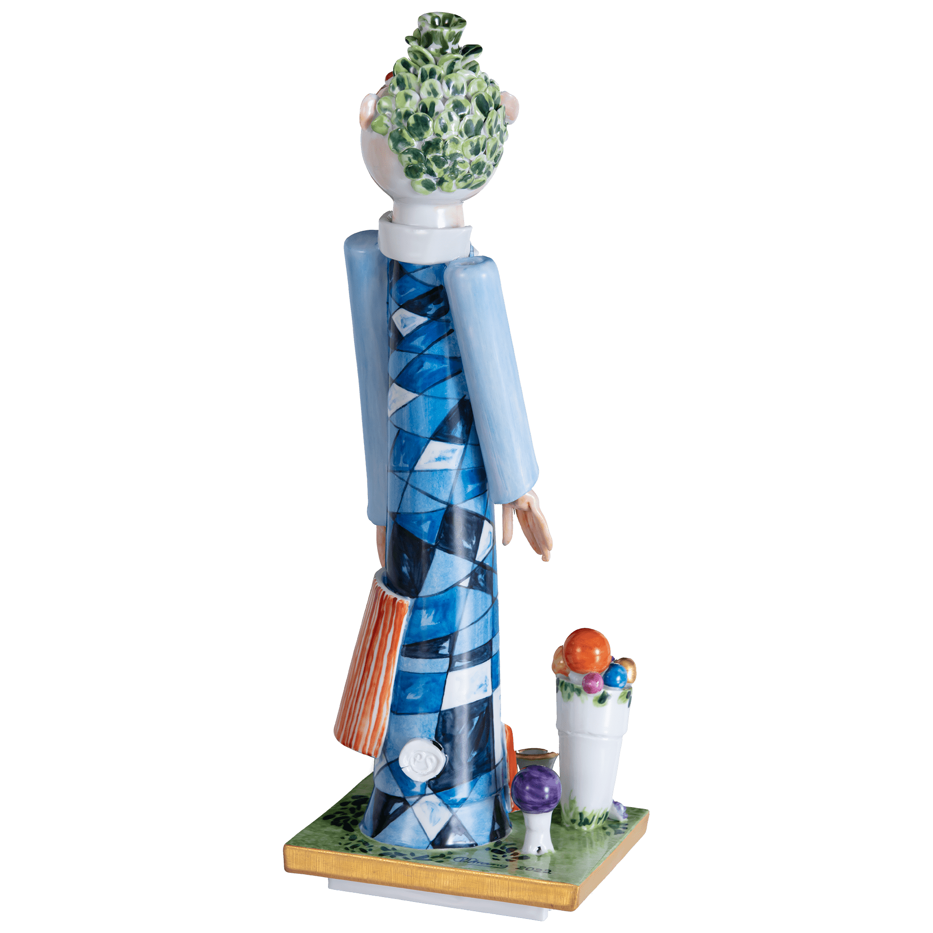 Blumentopfmann Unikat H 38 cm | Meissen Unikate 630100 - u6226 - Meissen Weimar