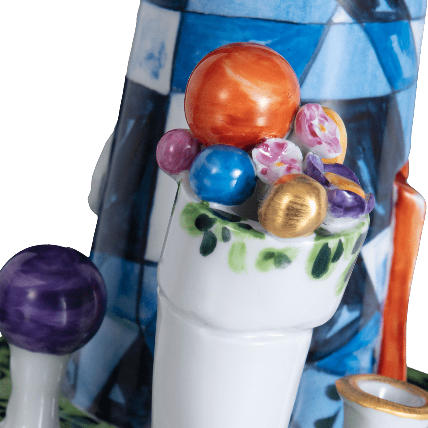 Blumentopfmann Unikat H 38 cm | Meissen Unikate 630100 - u6226 - Meissen Weimar