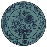 Brotteller petrol Ø 17 cm | Meissen No.41 Zwiebelmuster