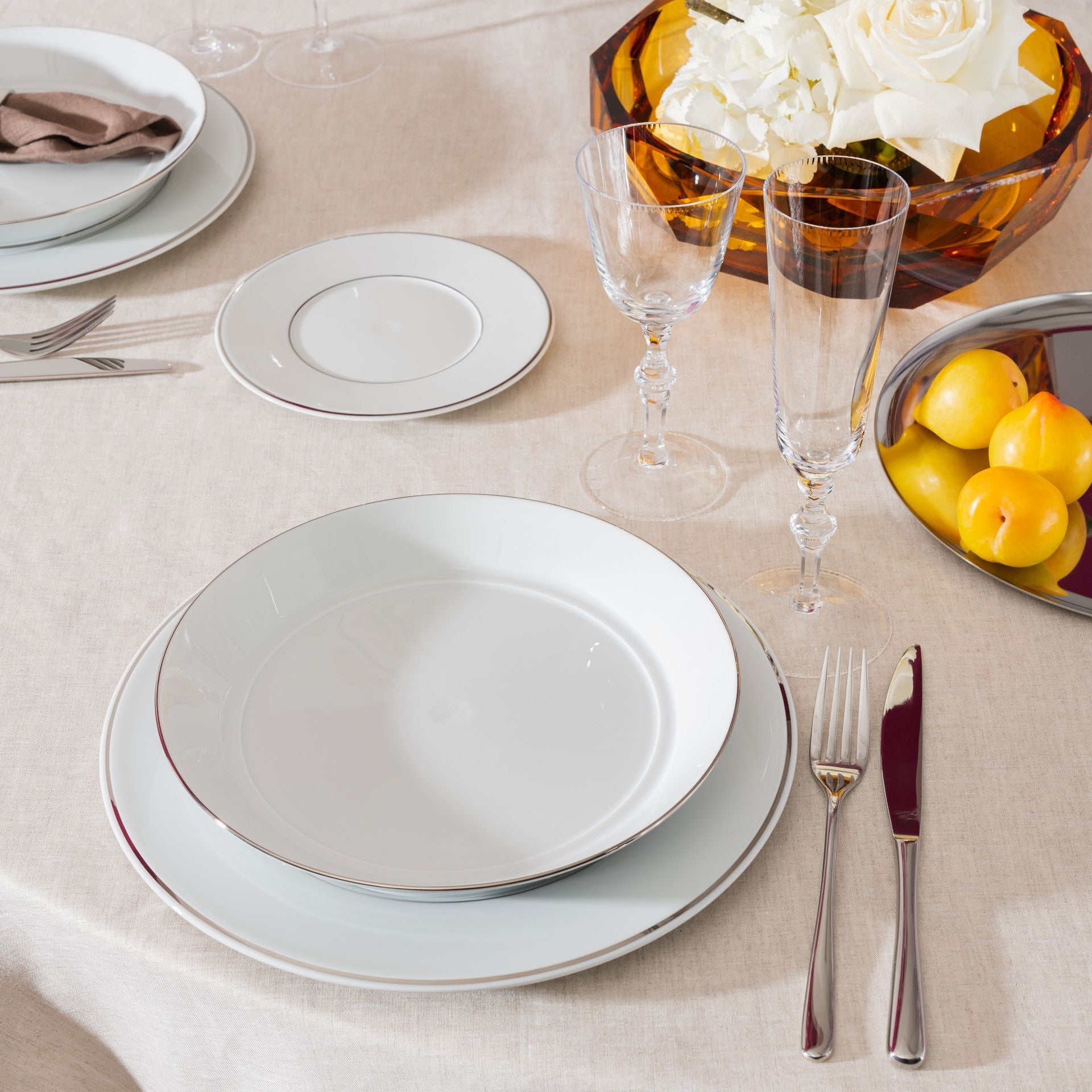 Brotteller, Platinum, Ø 18 cm | Meissen Vitruv 99A595 - 43501 - Meissen Weimar