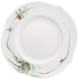 Brotteller Waldflora Erdbeere Ø 19,5 cm | Meissen Wellenspiel Relief