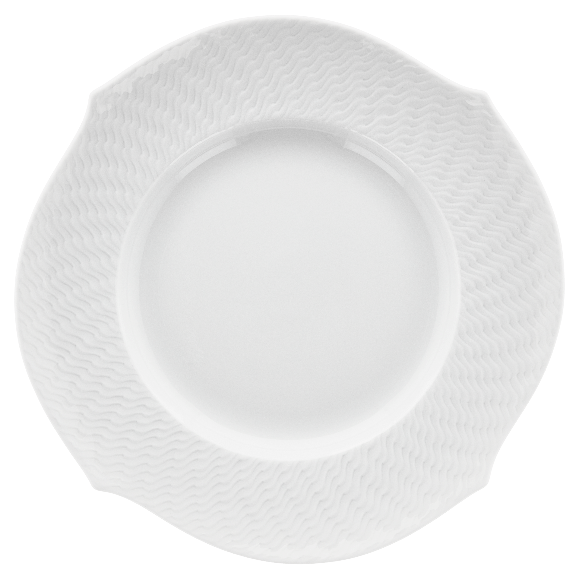 Brotteller, Weiß, Ø 19,5 cm | Meissen Wellenspiel Relief 000001 - 29470 - Meissen Weimar