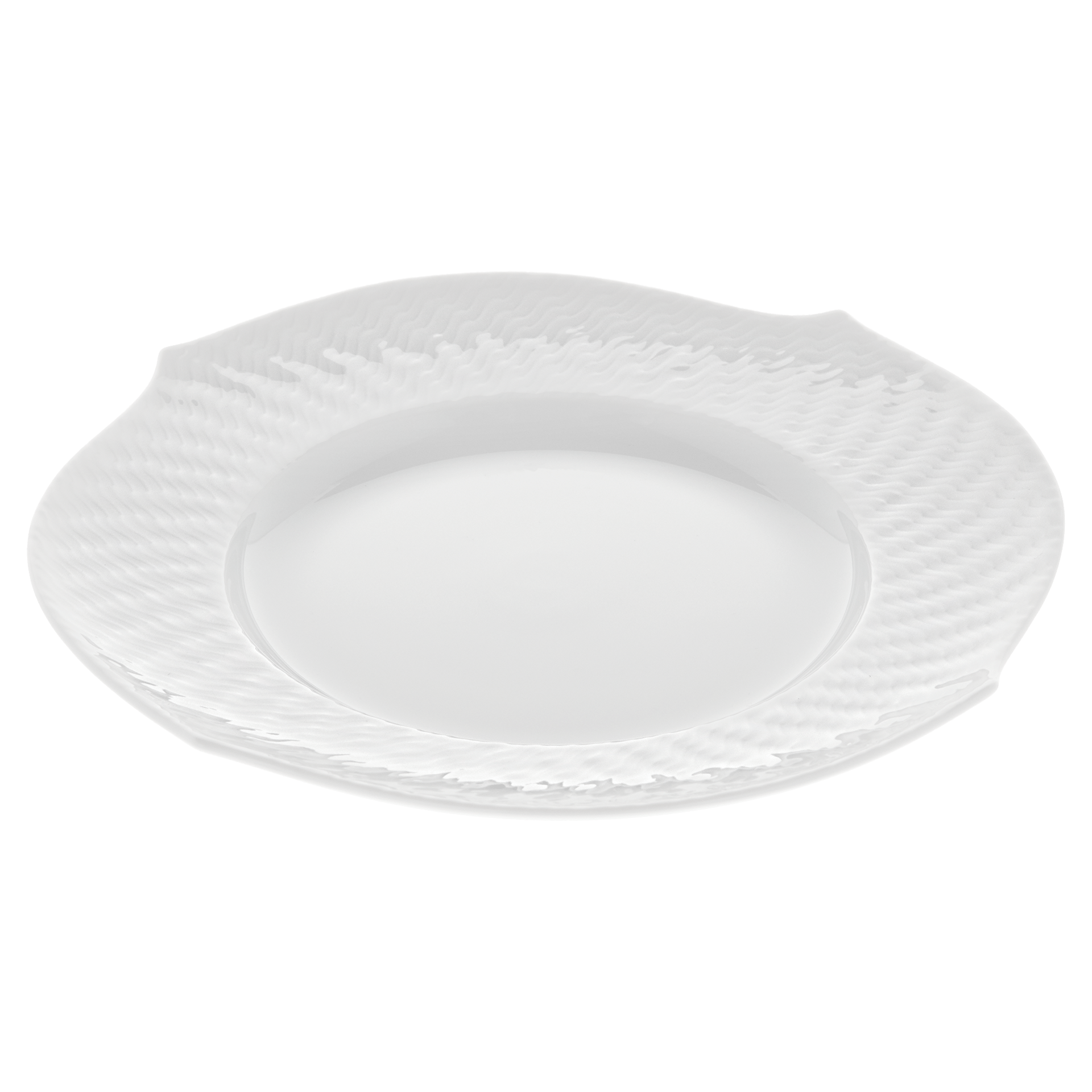 Brotteller, Weiß, Ø 19,5 cm | Meissen Wellenspiel Relief 000001 - 29470 - Meissen Weimar
