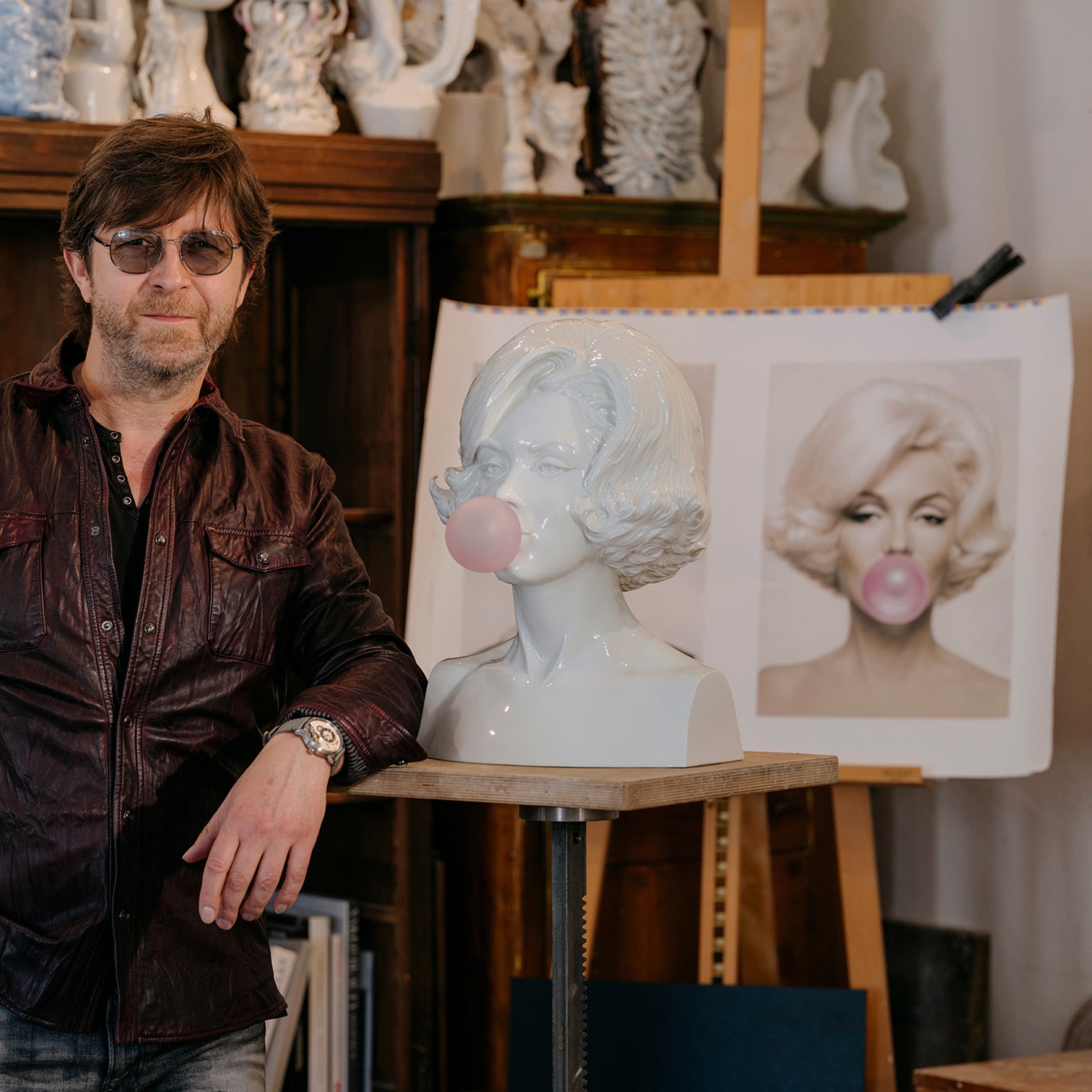 Büste Marilyn II, Weiß, H 45 cm | Meissen Unikate 63c066-u6642 - Meissen Weimar