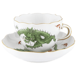 Cappuccinotasse, Ming-Drache, grün, handausgemalt, V 0,25 l | Meissen Neuer Ausschnitt