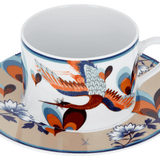 Cappuccinotasse mit Untertasse, Love Birds, Höhe 8 cm | Meissen No.41 Collage