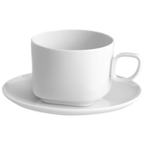 Cappuccinotasse mit Untertasse, Weiß, Ø 16 cm, H 8 cm | Meissen Nova