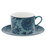 Cappuccinotasse petrol Ø 17 cm | Meissen No.41 Royal Blossom