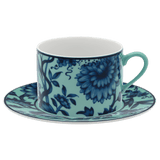 Cappuccinotasse Seladongrün Ø 8 cm | Meissen No.41 Zwiebelmuster