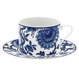 Cappuccinotasse, weiß, H 8 cm | Meissen No. 41 Noble Blue