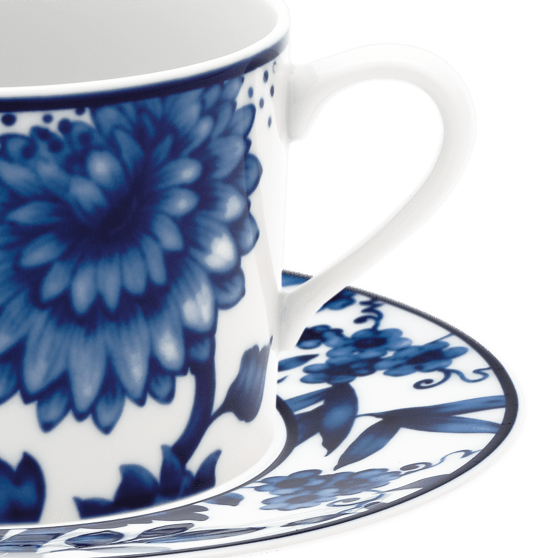 Cappuccinotasse, weiß, H 8 cm | Meissen No. 41 Noble Blue 79b500-36584 - Meissen Weimar