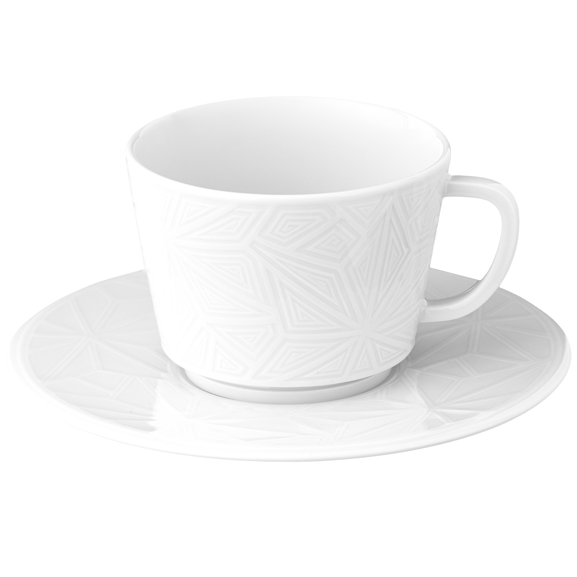 Cappuccinotasse, Weiß, V 0,2 l, H 8 cm | Meissen Vitruv Graphic 000001 - 45584 - Meissen Weimar