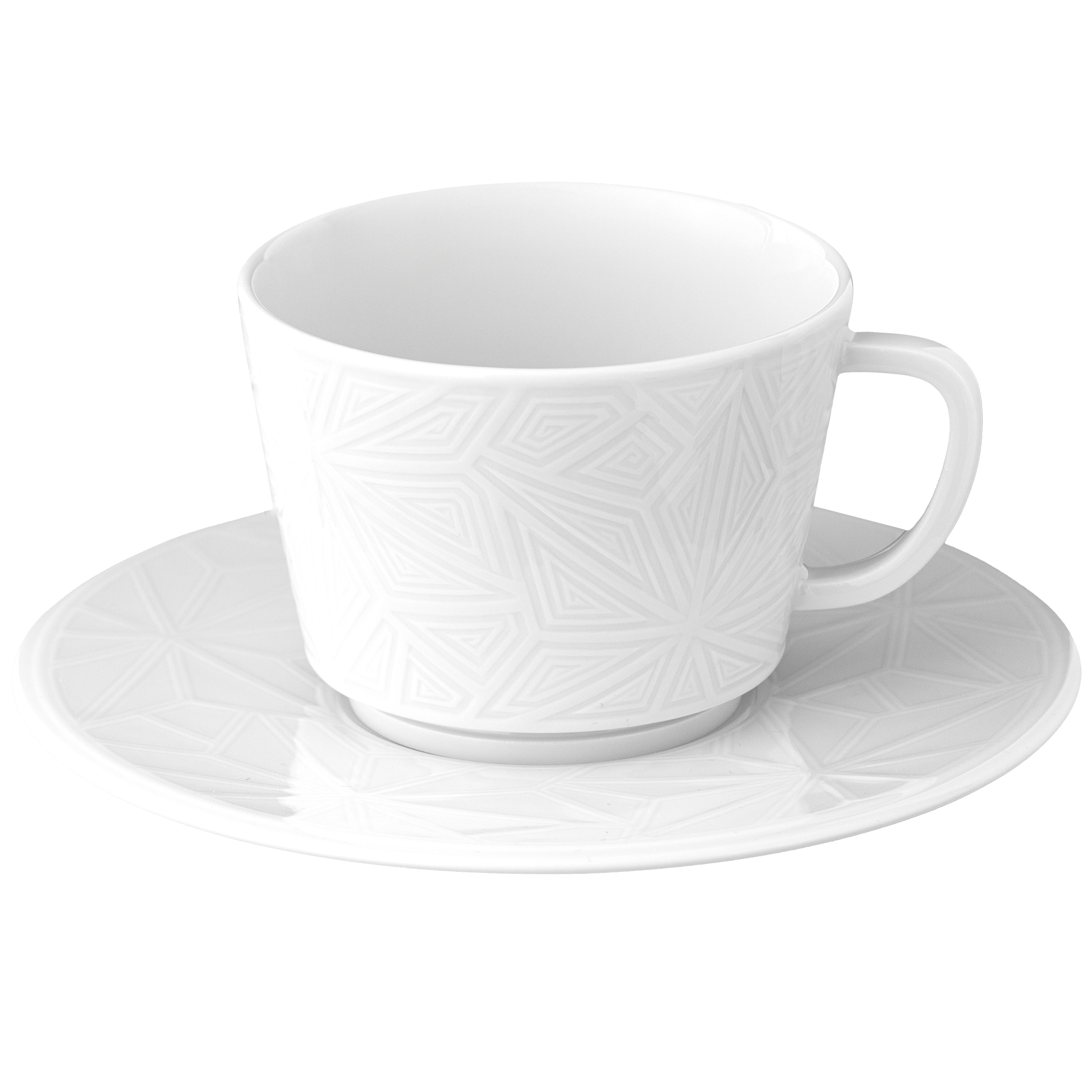 Cappuccinotasse, Weiß, V 0,2 l, H 8 cm | Meissen Vitruv Graphic 000001 - 45584 - Meissen Weimar