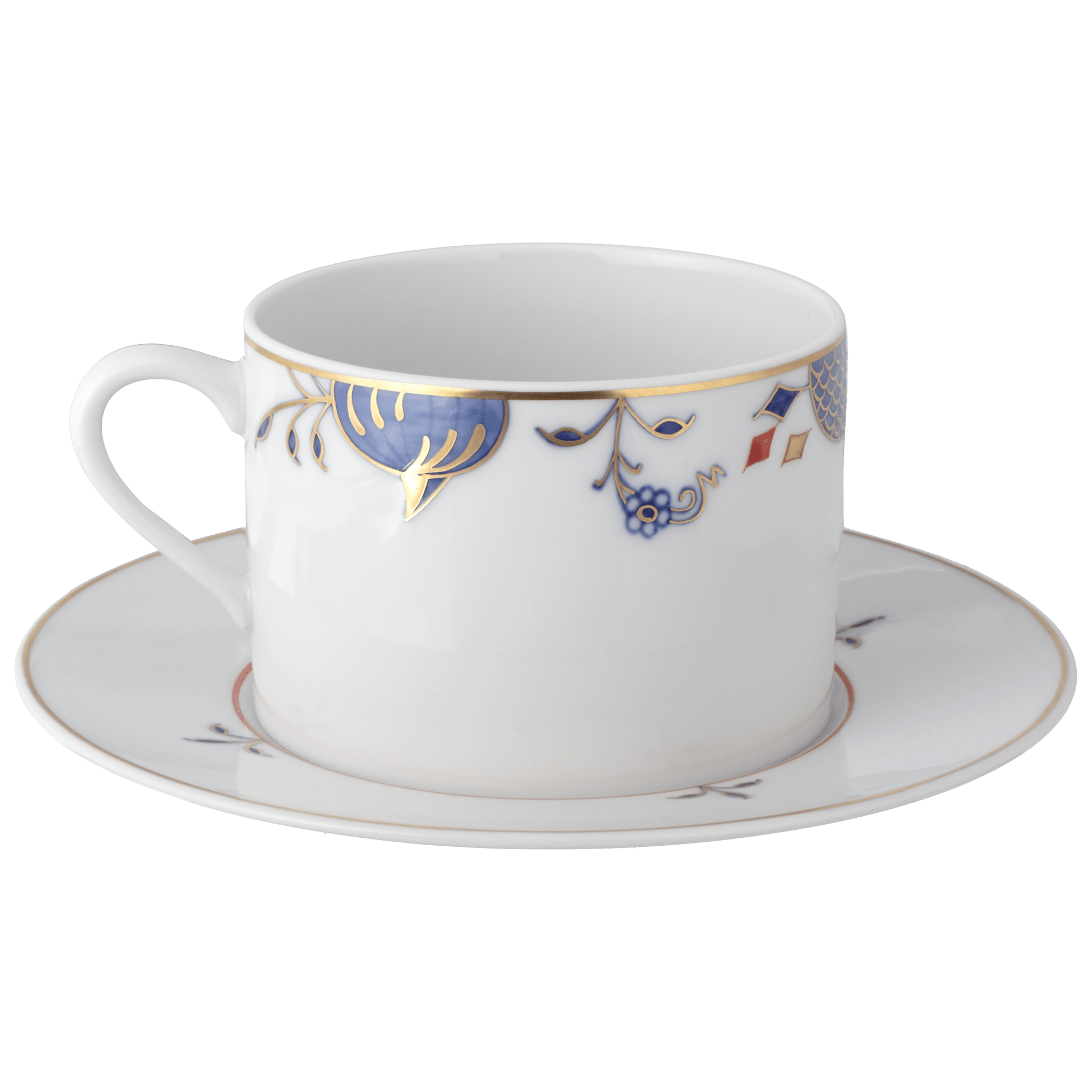Cappuccinotasse, Zwiebelkante, V 0,25 l | Meissen No. 41 Noble Blue 802190 - 36584 - Meissen Weimar
