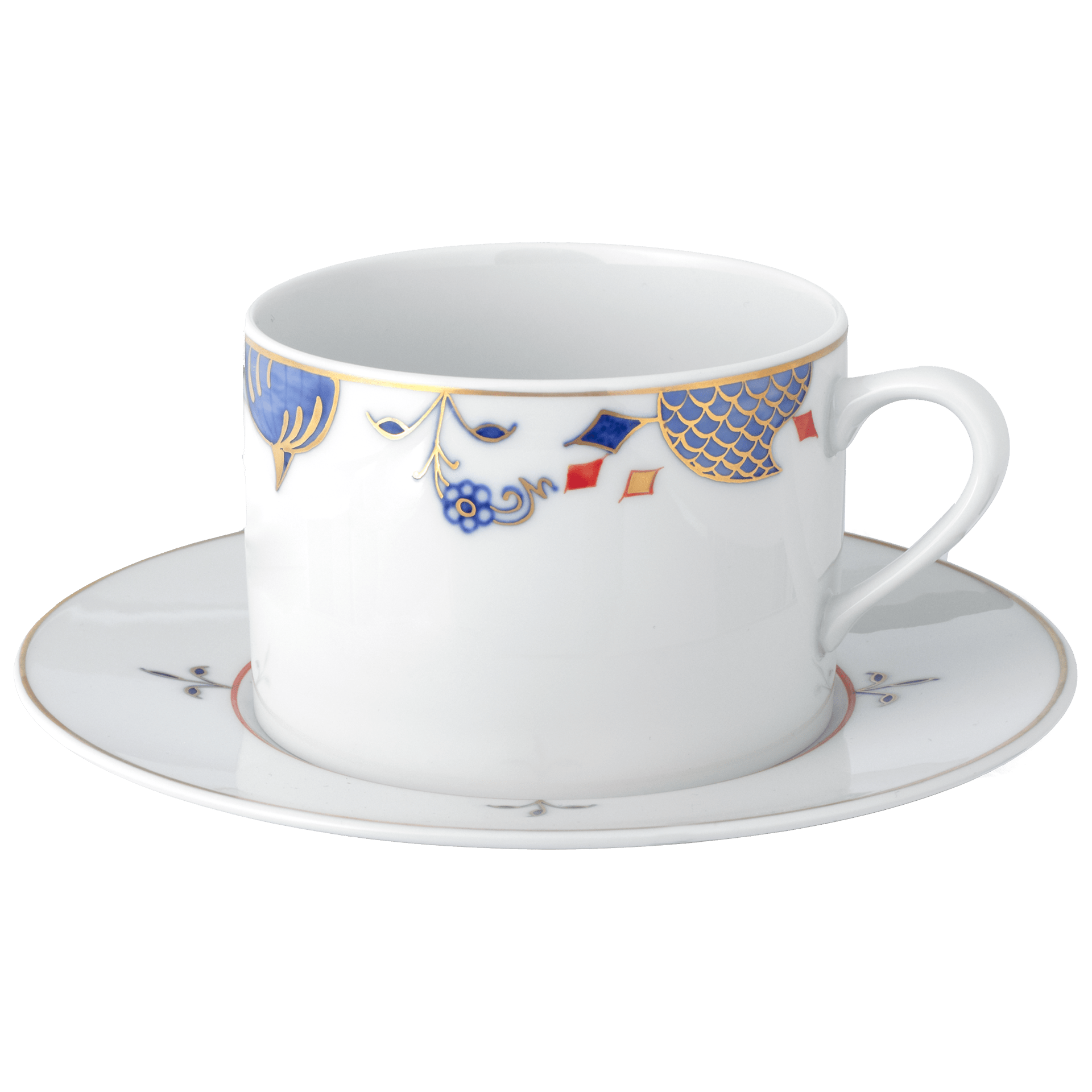 Cappuccinotasse, Zwiebelkante, V 0,25 l | Meissen No. 41 Noble Blue 802190 - 36584 - Meissen Weimar