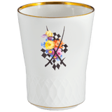 Champagnerbecher Schwerterentwicklung mit Schachbrettmuster H 10,5 cm | Meissen No.41 Swords Luxury Gold