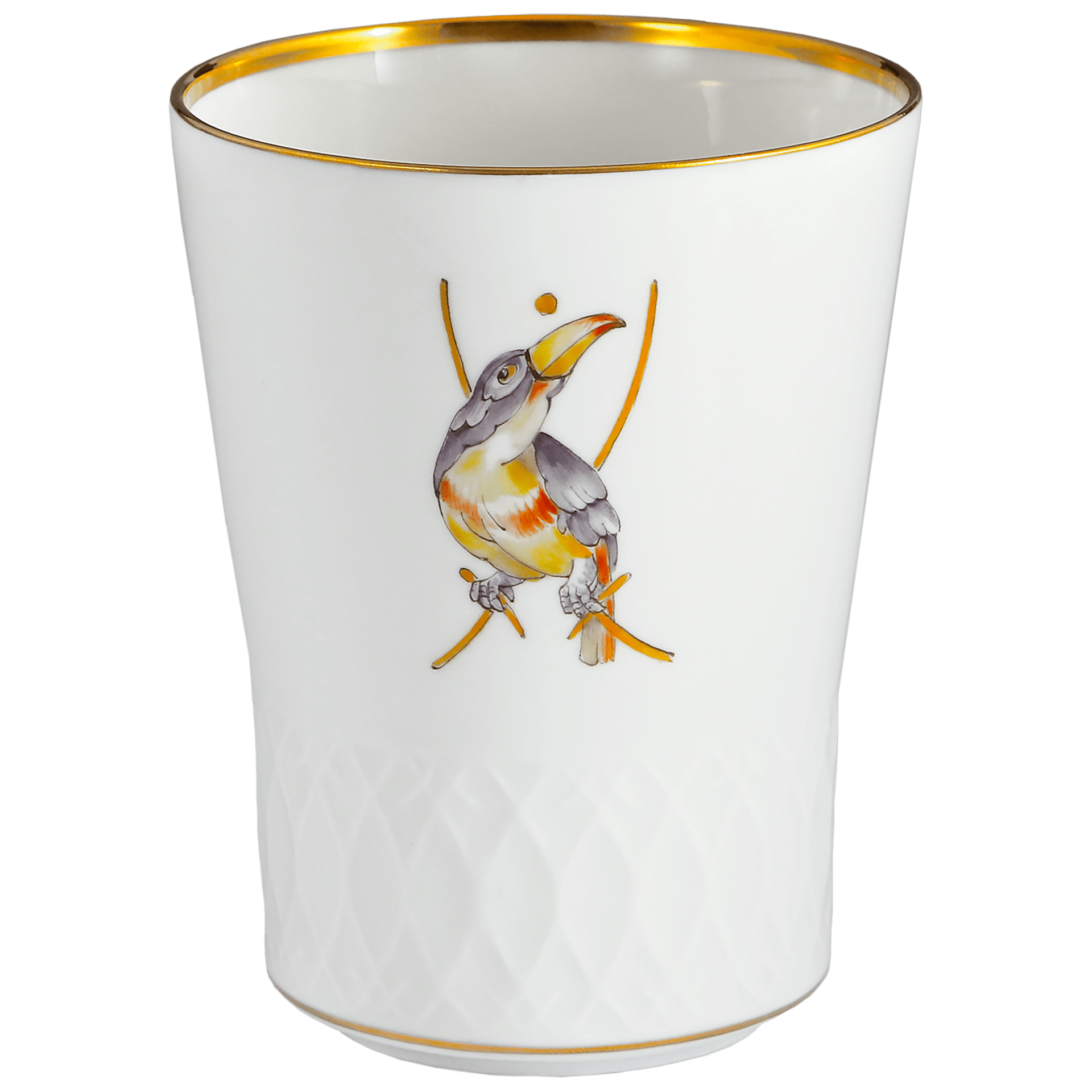Champagnerbecher, Schwerterentwicklung - Tukan, H 10,5 cm | Meissen No.41 Swords Luxury Gold 61a189 - 55411 - Meissen Weimar