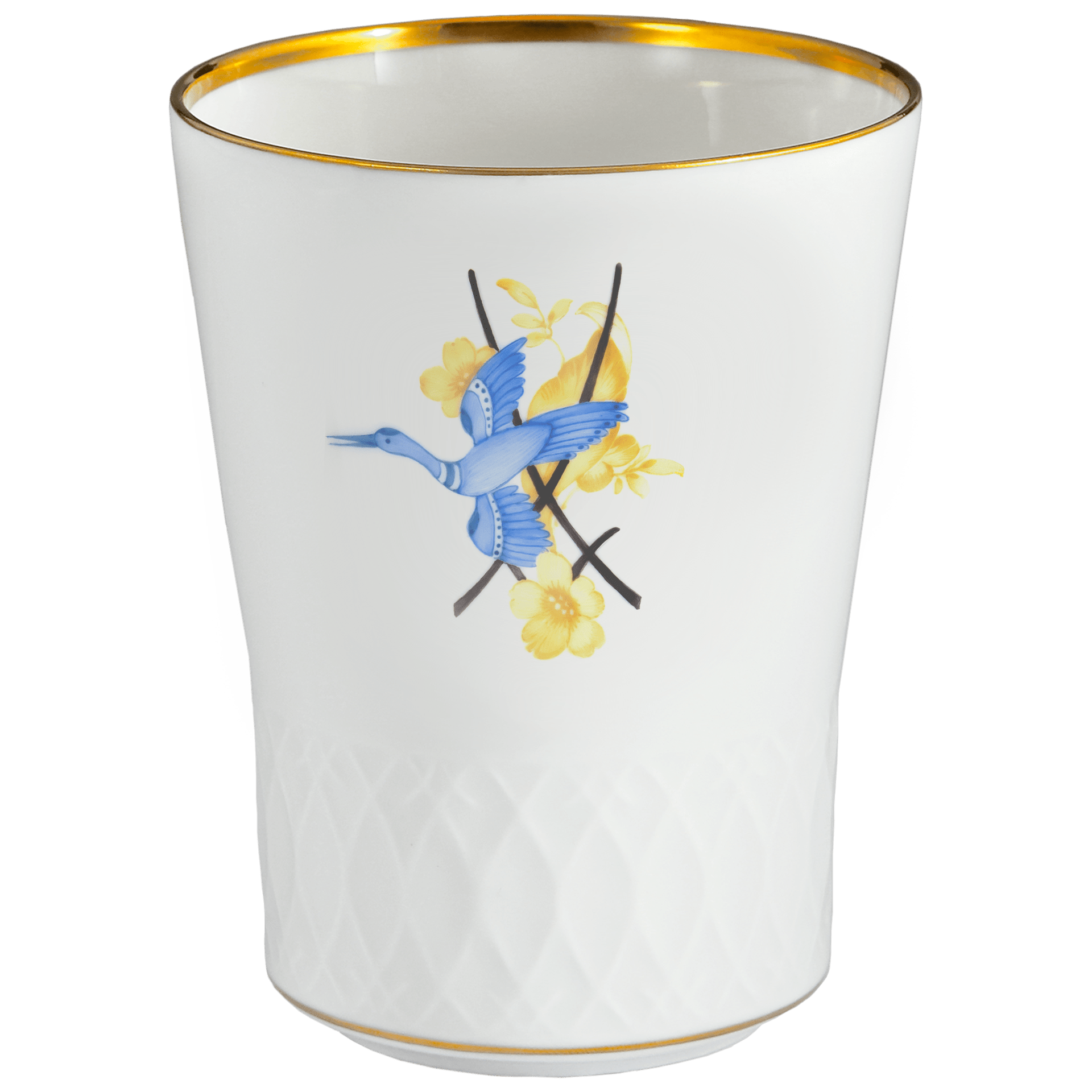 Champagnerbecher Schwerterrelief H 10,5 cm | Meissen No.41 Swords Luxury Gold 61a193 - 55411 - Meissen Weimar