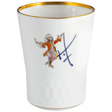 Champagnerbecher Weiß, H 10,5 cm | Meissen No.41 Swords Luxury Gold