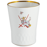 Champagnerbecher Weiß mit Schwerterrelief, H 10,5 cm | Meissen No.41 Swords Luxury Gold