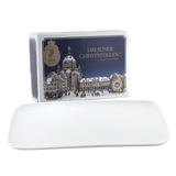 Christstollen-Set, Dresdner Christstollen® 500g, 1 Teller rechteckig, Form "Nova", Weiß | Meissen-Set Kollektion Genußwelten