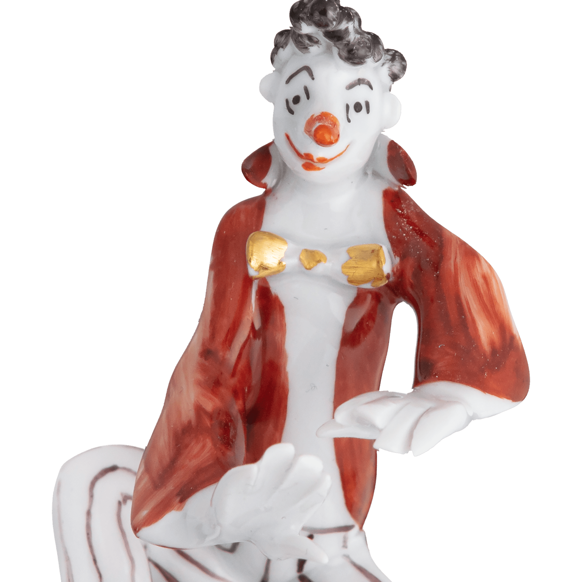 Clown als Pianist, Bunt und gold staffiert - , 7,5 cm | Meissen Miniaturfiguren - Edition 900300 - 60663 - Meissen Weimar