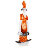 Figur Clown mit Harmonika, Platin staffiert, H 29 cm | Meissen Figuren-Edition Künstlerkapelle