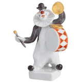 Figur Clown mit Trommel, Staffiert, H 7 cm | Meissen Figuren Individuell