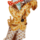 Figur Clown mit Violine, H 21 cm | Meissen Figuren-Edition Künstlerkapelle